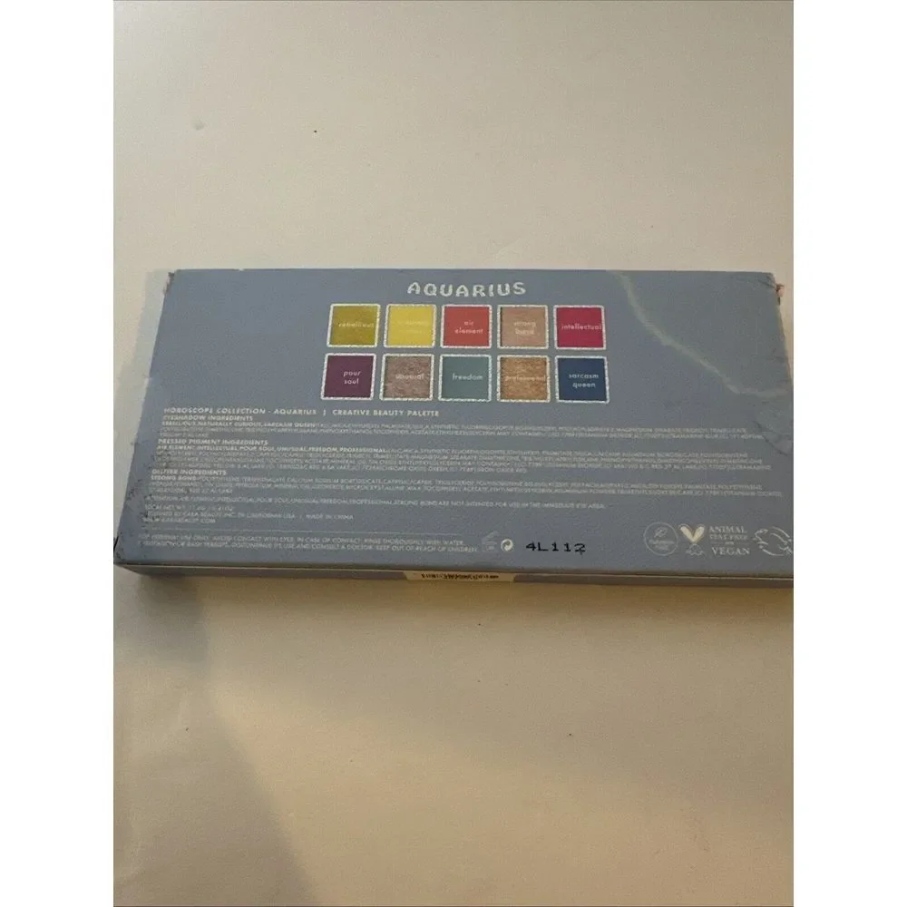 Aquarius Kara‎ Beauty Eye Shadow Palette - Paraben Free, Vegan Eyeshadow Palette